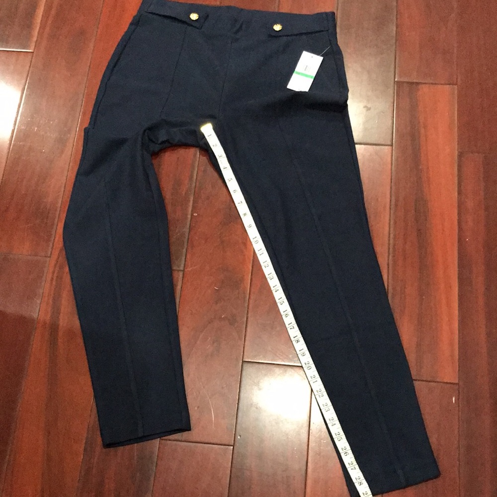 MICHAEL Michael Kors Women Pants Size L Midnight Blue - Picture 10 of 12